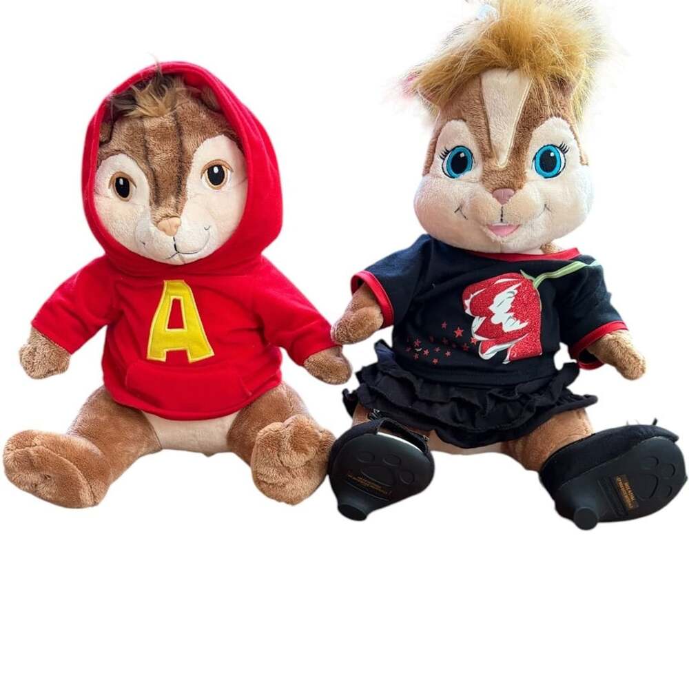 Build-A-Bear Alvin and the Chipmunks Plush Toy Set